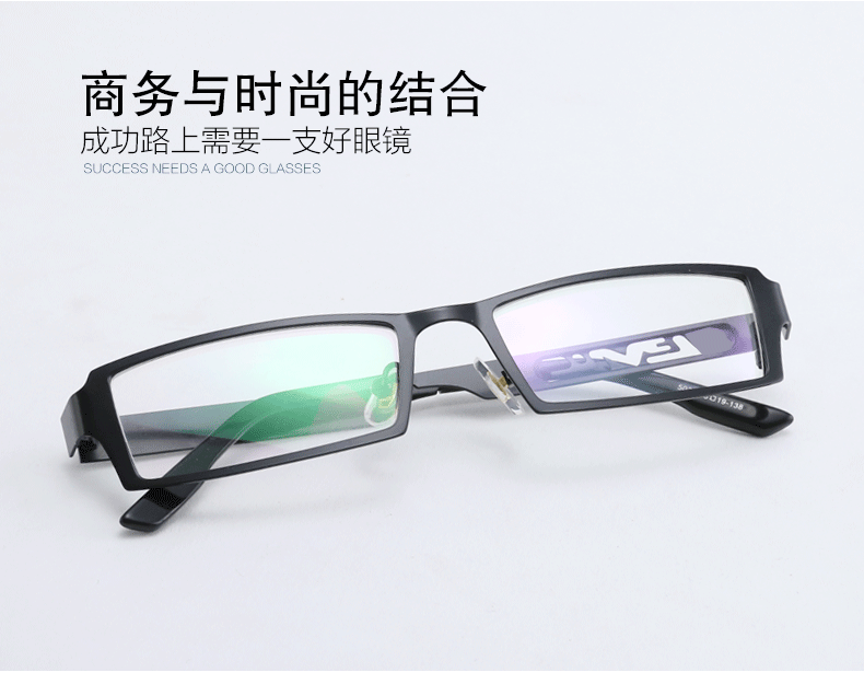 Kính cận thị kinh doanh nam hợp kim nhỏ mặt kính khung màu hộp lớn kính phù hợp hoàn thành gương phẳng thủy triều kính nam