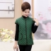 Mama vest mùa thu và mùa đông của phụ nữ trung niên tay áo ngắn tay xuống cotton vest vai ông già vest mỏng vest ấm áo kiểu người lớn tuổi Quần áo của mẹ