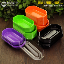 Fresh Yuan ship type disposable fruit tray without lid color grape mango fruit box thickened ship-shaped packing box