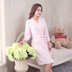 Cặp vợ chồng áo tắm nhanh khô mùa hè nam nữ mỏng gợi cảm áo choàng cô gái dễ thương áo choàng bảy điểm tay áo đơn giản kích thước lớn đồ ngủ đẹp Night Robe