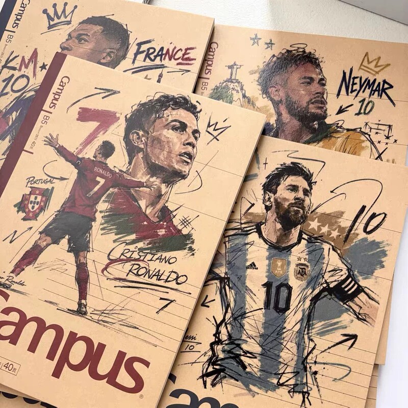 Kokuyo Campus Football Star Leather B5 Notebook Student Kraft Paper Wireless Binding Notepad