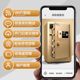 Huba safe home small office 60/80cm fingerprint password home alarm all-steel anti-theft wall smart safe safe invisible wardrobe bedside table 2024 new safe