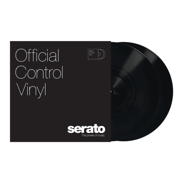 Serato Timecode Black 12inch Pair Dj Turntables for Serato Software Use
