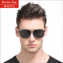 Net red sunglasses male tide retro driver round face personality myopia anti-dazzling polarized sunglasses drive day and night