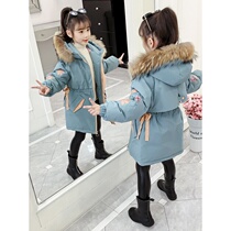 next inss girls cotton coat winter 2020 new childrens clothing western style large childrens coat thickened down cotton clothes