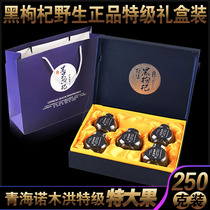 Extra large fruit Qinghai wild black wolfberry premium Nomuhong 250g high-grade gift box non-Xinjiang Ningxia