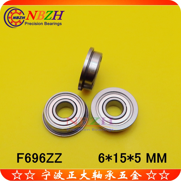 Flange cup bearing F696ZZ F696-2RS DDRF-1560ZZ 6*15*17*5*1 2mm
