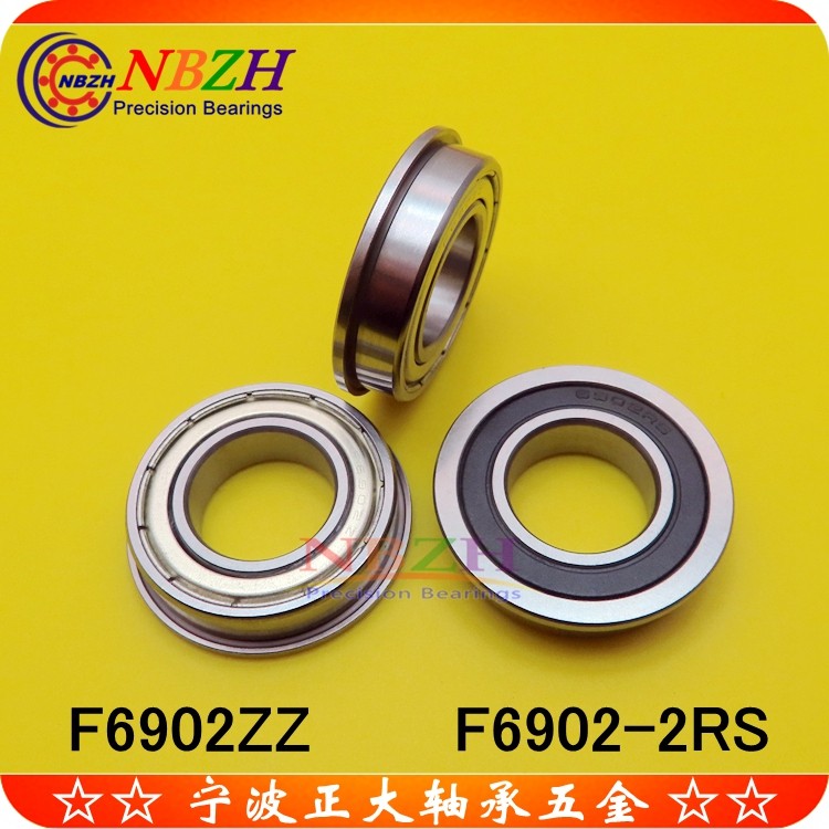 Stainless steel flanged cup bearing F6902ZZ SF6902ZZ F6902-2RS 15*28*7 mm