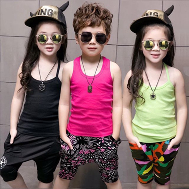 Summer Thin Girl Harness Vest Pure Cotton Male And Female Baby Vest Kid Full Cotton Spring Autumn Winter Children Sweatshirt Blouse