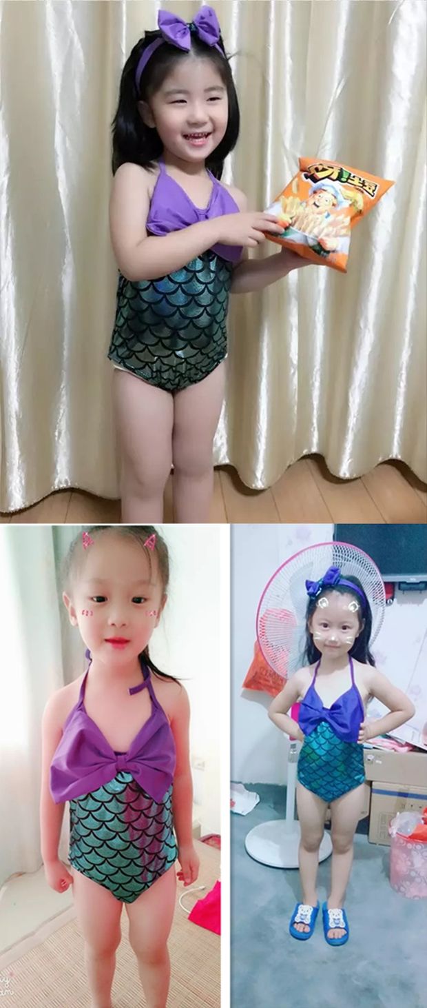 Đồ bơi cho trẻ em gái Cô gái Hàn Quốc Đồ bơi dễ thương Baby Baby Siamese Split Bikini Spa - Bộ đồ bơi của Kid đồ bơi cho trẻ