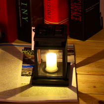 New Classic Outdoor Solar Power Yellow LED Candle Light Yard