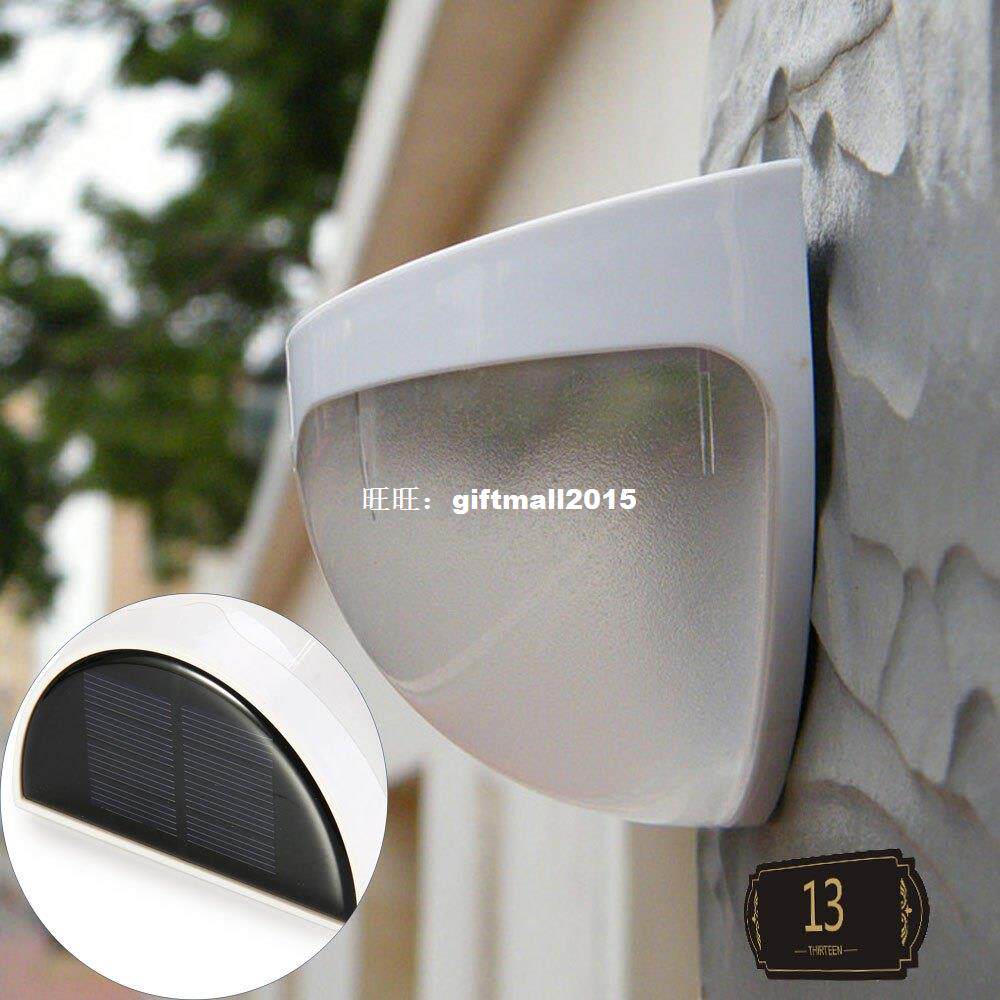 2022 New Solar Power Panel lights 6 LED Sound Light Sensor