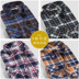 Flannel sanded kẻ sọc áo sơ mi nam dài tay trung niên nam ấm áo sơ mi giản dị xu hướng mùa xuân dày quần áo nam sơ mi cộc tay nam Áo