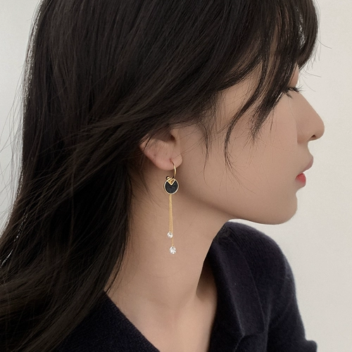 Небольшие дизайнерские ретро длинные серьги, серебро 925 пробы, тренд сезона, длина макси