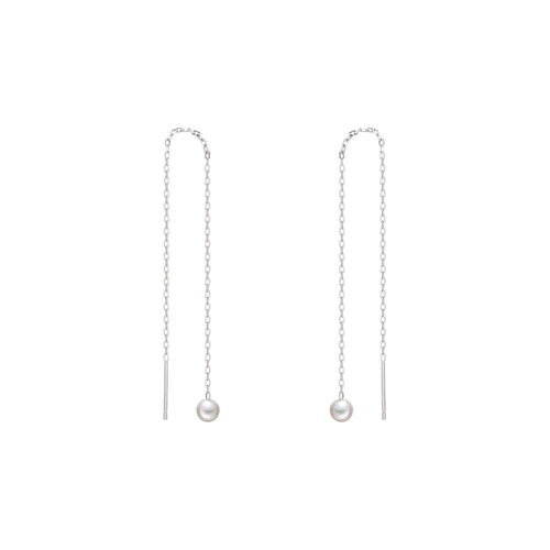 Дизайнерские серьги, длинная универсальная подвеска, серебро 925 пробы, простой и элегантный дизайн