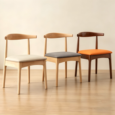 Nordic solid wood dining chairs, home backrest chairs, simple and modern restaurant, coffee shop, negotiation, leisure and commercial chairs