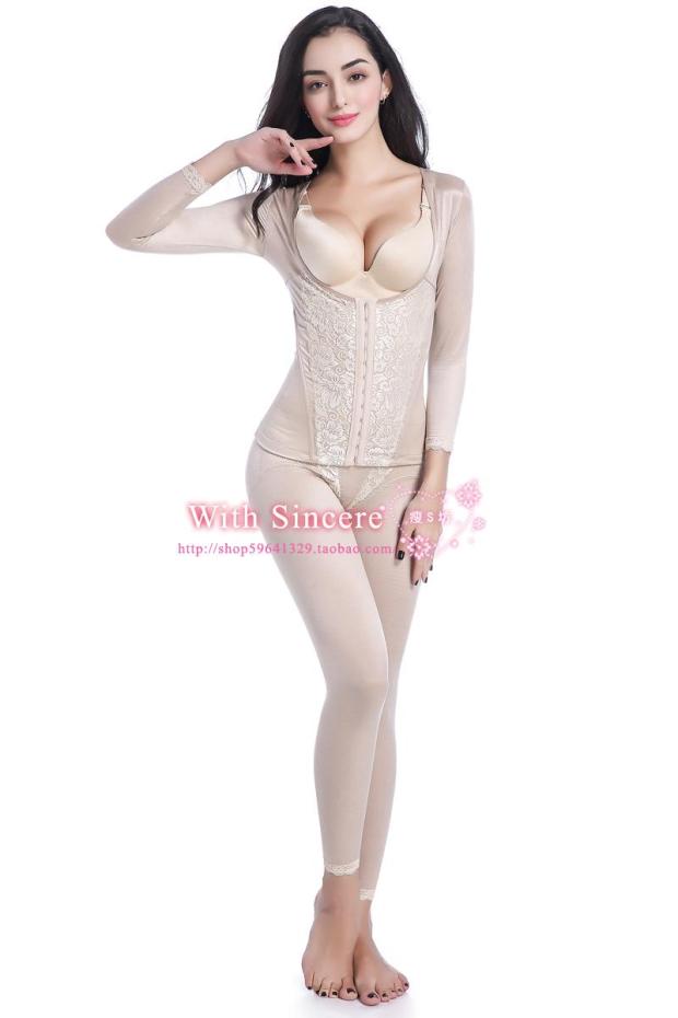 Nhập khẩu phần mỏng sau sinh bụng chia cơ thể định hình phù hợp hút mỡ sau phẫu thuật hút ngực để nhận quần lót mỏng cánh tay định hình quần áo định hình