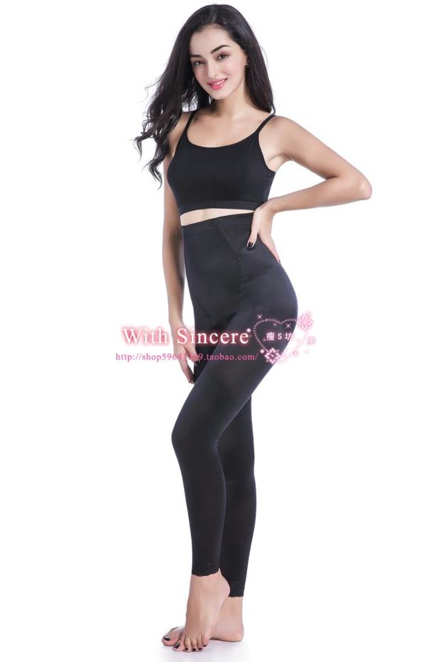 Nữ bảy điểm tay áo chia phù hợp với cơ thể phù hợp với corset cao eo hình quần quần cơ thể corset quần áo giảm béo