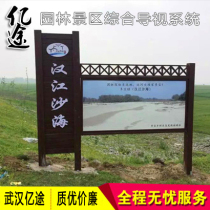 Antique advertising banner Stainless steel bulletin board School window Scenic spot guide Spiritual fortress Yitu