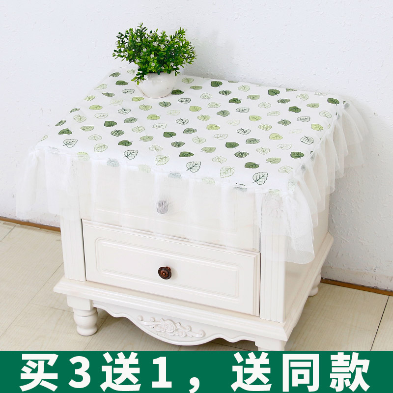 Small frescoed bed head cabinet cover towels fridge washing machine cover cloth multipurpose dust cloth cover bed head cupboard cover bedroom universal
