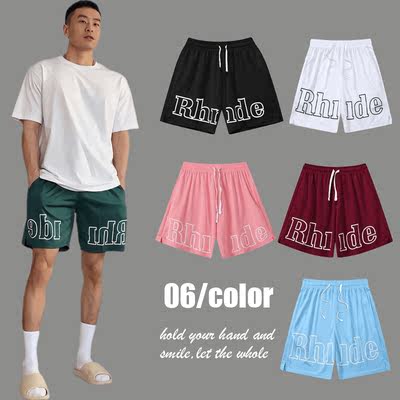 American quarter pants, basketball shorts, loose lettered men's and women's same-style quick-drying sports shorts, casual summer running and fitness
