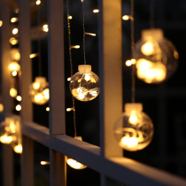 Wishing ball Balcony led lights Net red small light bulb string lights starry room decoration curtains Light curtain romantic
