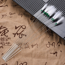  Ear piercing hair picking goose hair stick Silver needle white crane hair stick Ear digging artifact Ear digging tool Ear picking crane hair stick