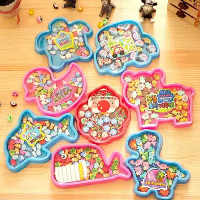 Children's box cartoon eraser Primary School creative stationery rubber kindergarten prize small gift
