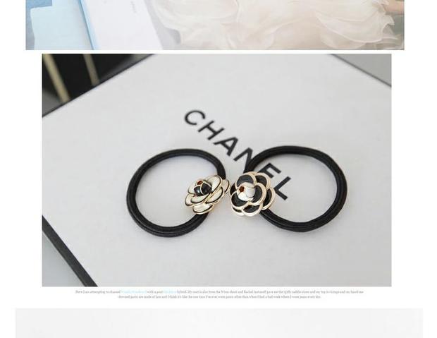 Phụ kiện tóc Hàn Quốc hương thơm nhỏ BEBE hoa cúc đen và trắng hoa ba chiều kẹp tóc / vòng tóc dây tóc - Phụ kiện tóc kẹp tóc càng cua hàn quốc