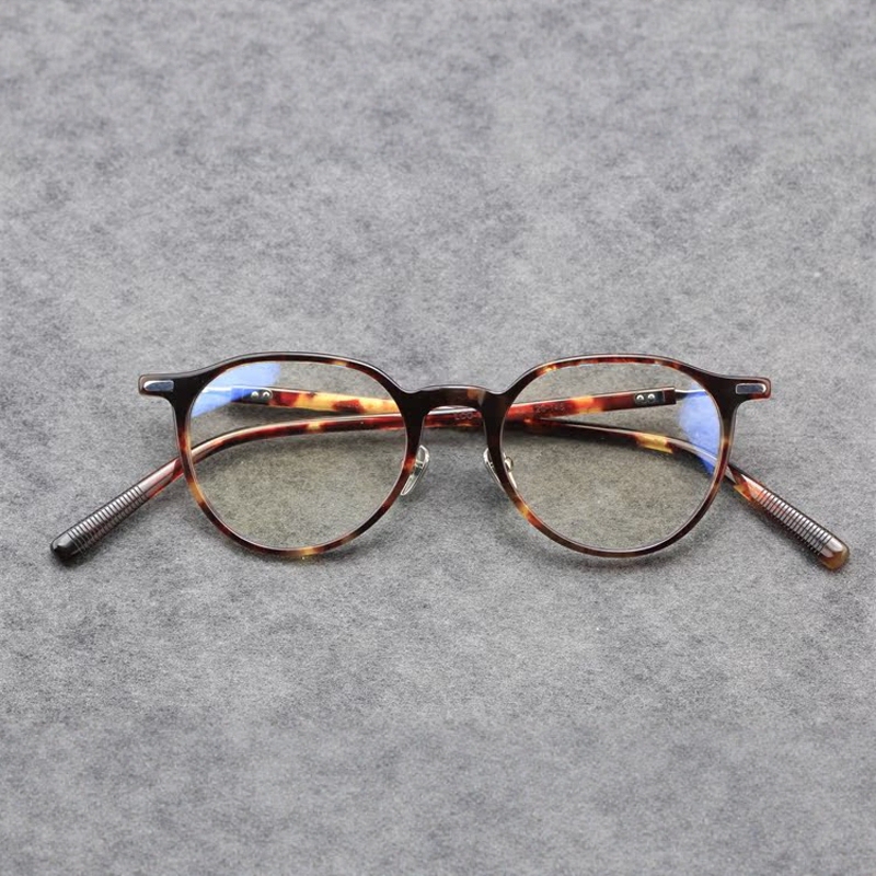 Lightweight Crown Frame! Unisex Celluloid Frame with Prescription Eyeglass Frames for Men, Long Temple Arms, Suitable for Large Faces 10251 Lightweight Crown Frame! Unisex Celluloid Frame with Prescription Eyeglass Frames for Men, Long Temple Arms, Suitable for Large Faces 10251