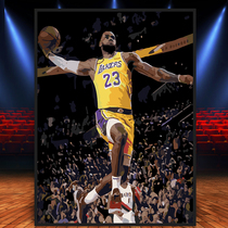 Digital oil painting handmade diyNBA Star hand painted color oil decoration painting Curry James Durant Kobe