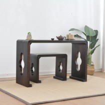 Burning Tung Wood Imitation Guqin Table Resonance Desk Chair Country Learn Calligraphy Table Ancient Kite Table Solid Wood Table Solid Wood Table For Table Tea Art Table Stool