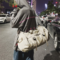 Short-distance travel bag mens hand Sports Fitness Bag basketball bag womens large capacity tide cool shoulder cross-body luggage bag bag