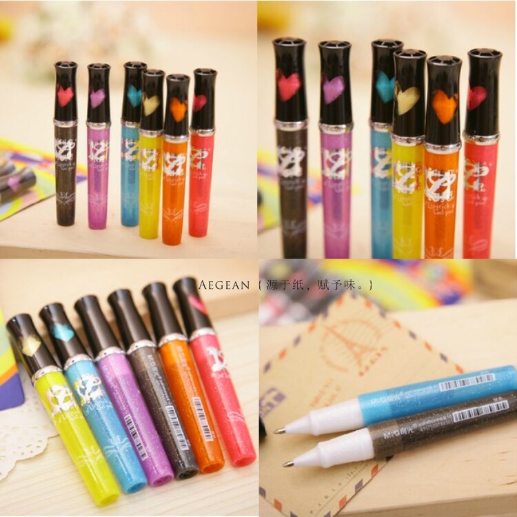 (1.0mm) M&G greeting card pen inner page writing text special ultra thick pearlescent silver gold blue pearlescent neutral pen