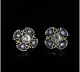 Cổ áo giả phụ kiện khí chất cao cấp sapphire cổ áo pin thả áo cổ áo pin đính cườm cổ áo trâm cài cổ áo khóa - Trâm cài