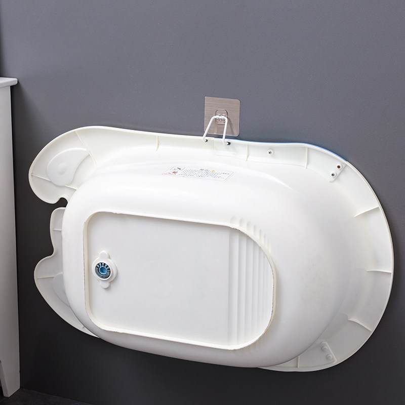 Makeup Room Bathroom Stainless Steel Baby Tub Shelve Shelf Iron Art Contained shelf wall-mounted Bathbasin Hooks sticky hook