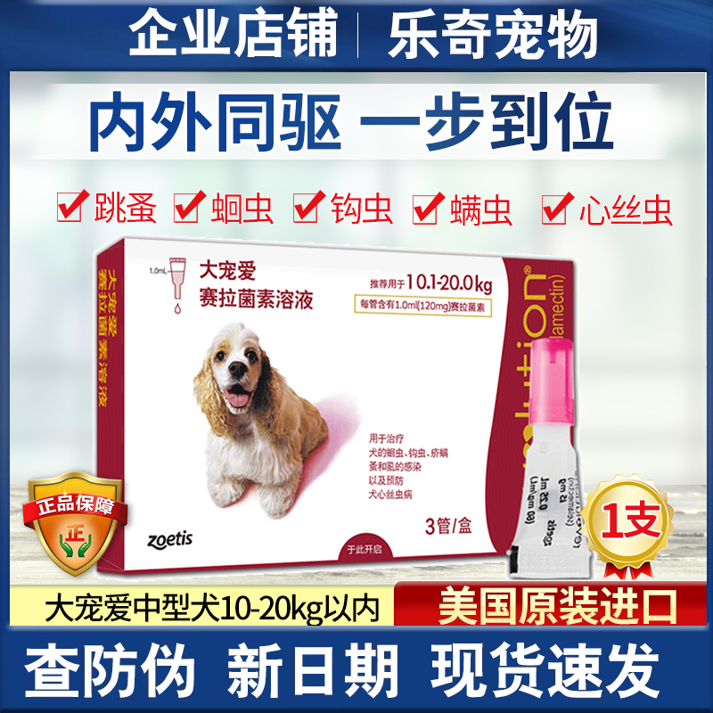 Big pet medium-sized dog with in vitro insect repellent drops * 1 pet dog to remove mites and kill insects in the body
