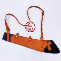 Film and TV props Anti - War Army 29th Army tilted skin sheath head skin and large knife leather pants