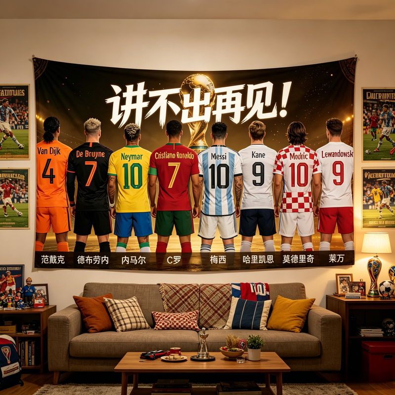 2026 Us-Canada-Mexico World Cup Decoration for Living Room, Football-Themed Backdrop Tapestry, Bar Fan Merchandise, Atmosphere Setup 2026 Us-Canada-Mexico World Cup Decoration for Living Room, Football-Themed Backdrop Tapestry, Bar Fan Merchandise, Atmosphere Setup