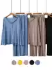 Full of design sense~soft and soft modal cotton pajamas women's spring and autumn long-sleeved loungewear suit