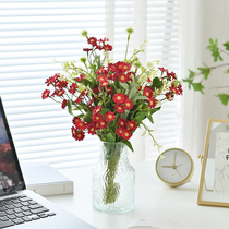Artificial flowers artificial flowers daisies living room table decorations silk cloth dried bouquets plastic vase