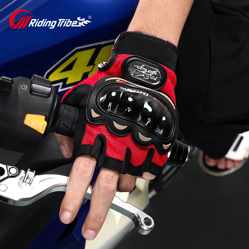 Riding tribal motorcycle half-finger gloves summer men's four seasons universal women's off-road equipment supplies knight locomotive