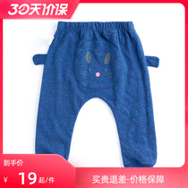 Spring Money Blemish Pahousehold Baby Boy Pure Cotton A Cute Printed Cute Small Boy Baby Boy Outside Wearing Large Pp Pants