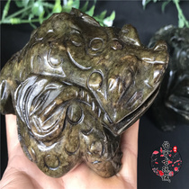 Ancient jade ware antique Ming and Qing imitation ancient jade jade jade hands old Xiu jade hands to put a piece of high ancient Yubi golden toad frog