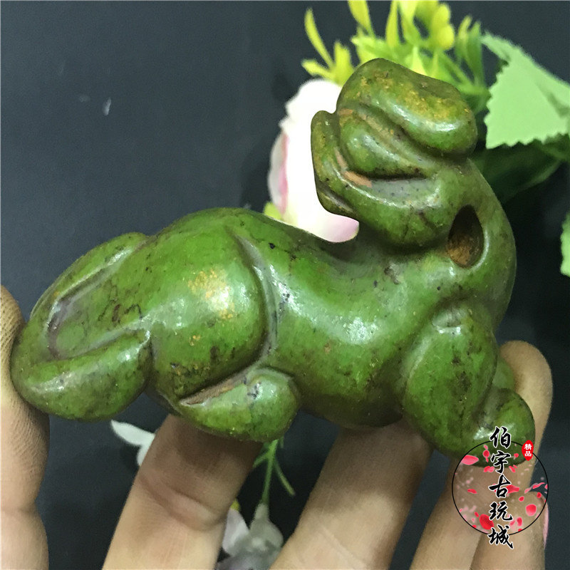 Antique Jade, Hongshan culture, high ancient jade, turquoise old objects, antique car pendants, pendants, red beast ornaments