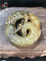 Gao Gu Jade Han Dynasty Warring States antique jade antique jade pendant old Xiuyu handle antique decoration Dragon mouse pendant