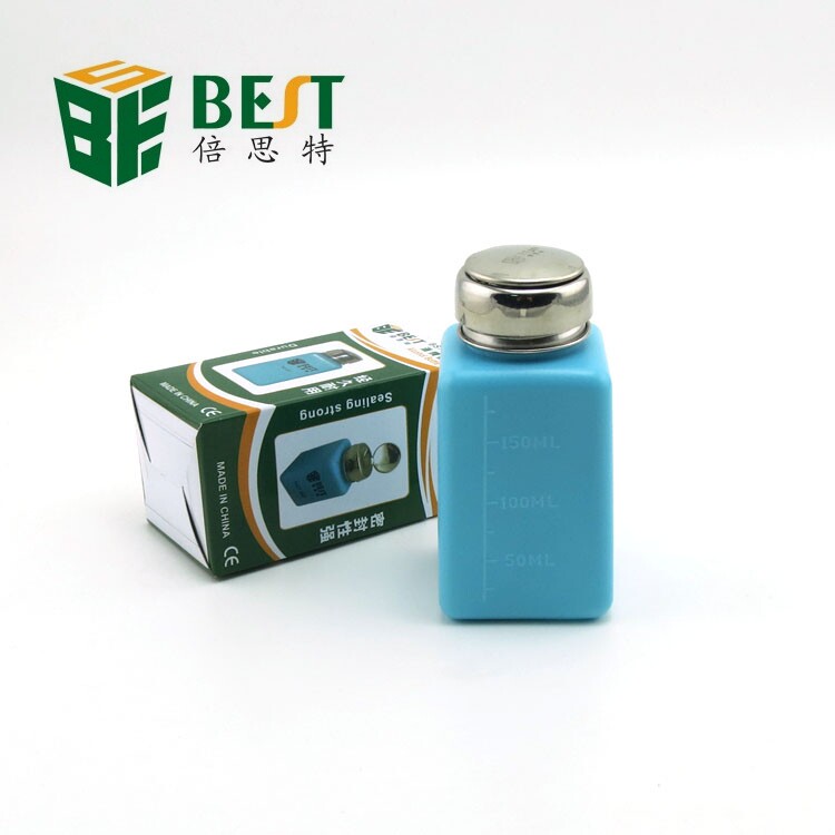 加厚倍思特BEST塑料按压式工业级防喷防静电酒精瓶洗板水瓶天那瓶