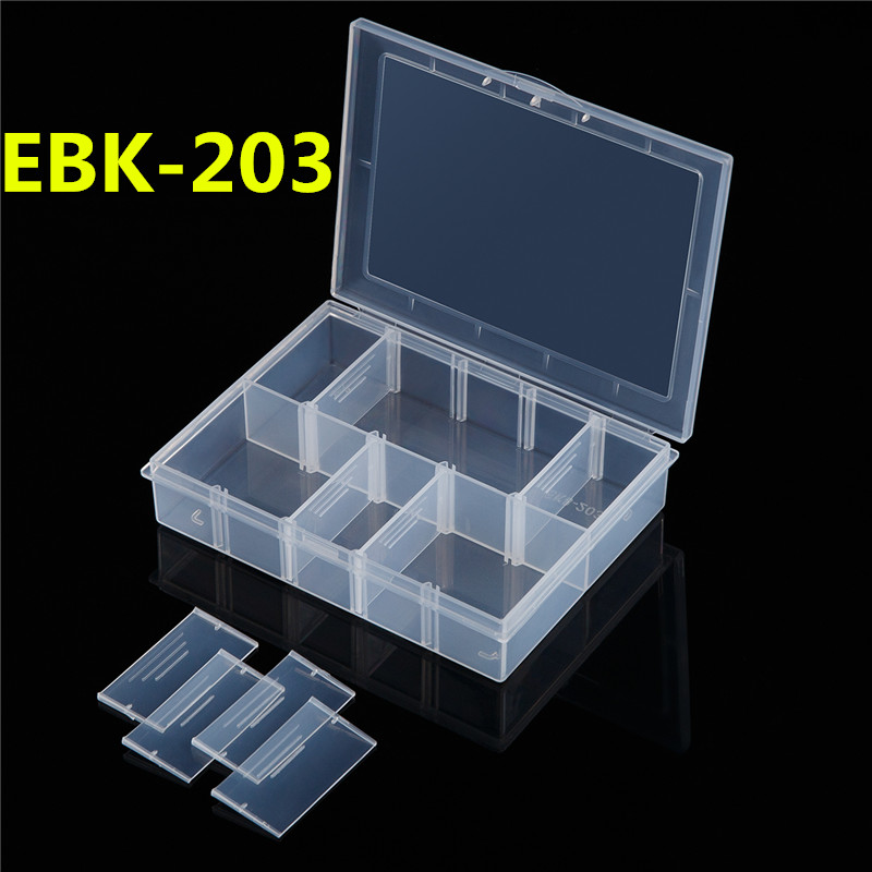 百年好合 零件盒 收纳盒 物料盒贴片盒 10格多功能元件盒 EKB-203