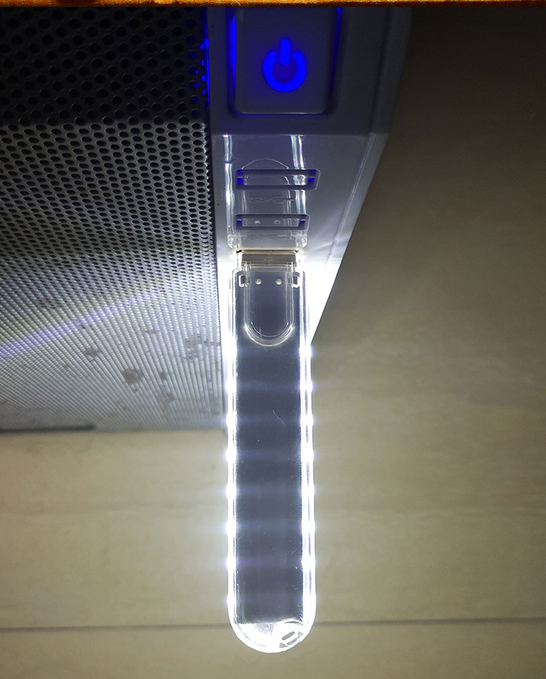 Fine đèn nhỏ LED Night Light 5V máy tính USB sạc Po điện thoại di động Đèn LED ánh sáng 8 đèn kéo dài - USB Aaccessories cáp kết nối điện thoại với tivi