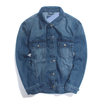 American Los Angeles loose casual Snowflake Button texture good mens denim jacket mens jacket